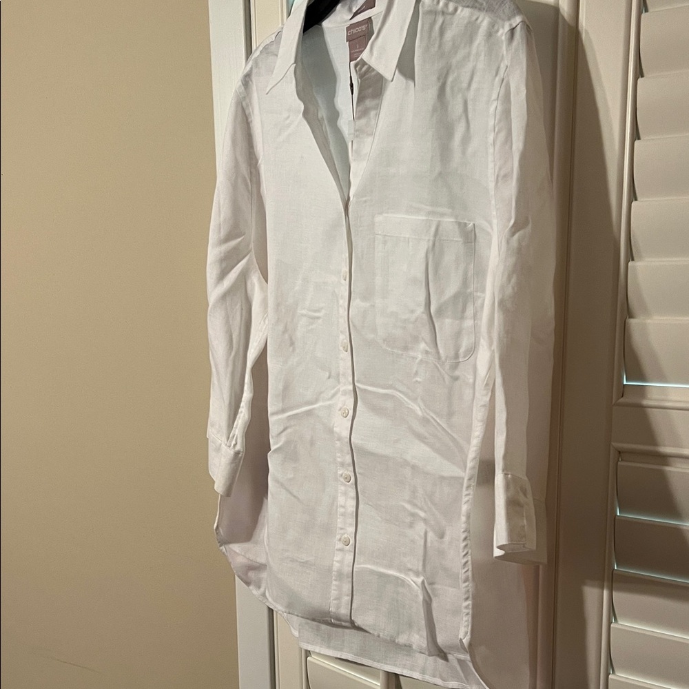 Chico's White Button Down Shirt